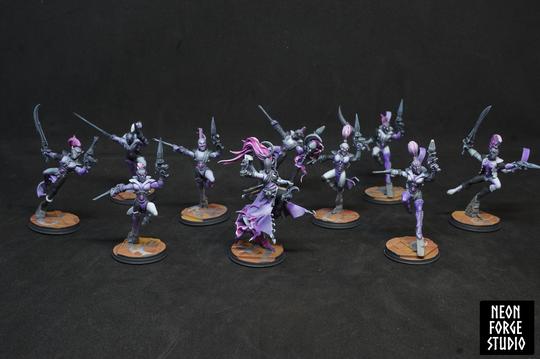 WH40K Harlequin Troupe Players and Shadowseer Commission