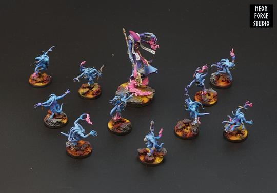 Changeling, Blue Horrors. Tzeentch army commission.