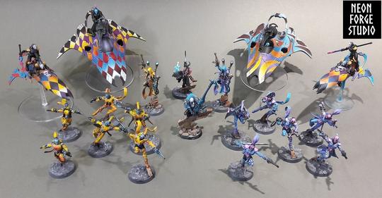 WH40K Harlequin Army Skyweavers Starweavers Players Shadowseer Troupe Master Commission