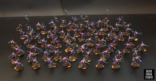 Tzeentch Pink Horrors army commission.