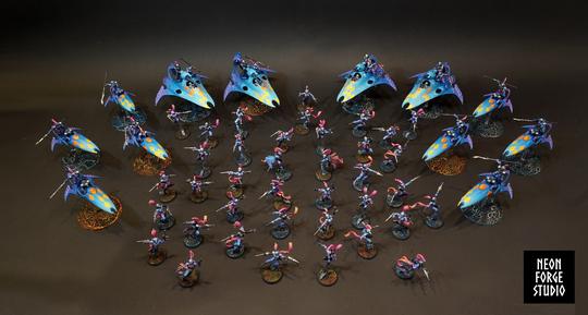 WH40K Harlequin Army Skyweavers Starweavers Players Shadowseer Troupe Master Commission